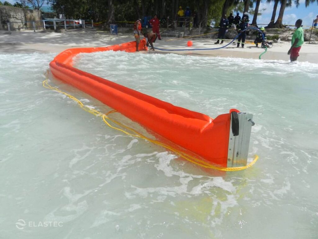 ShoreMax inter-tidal boom in Barbados