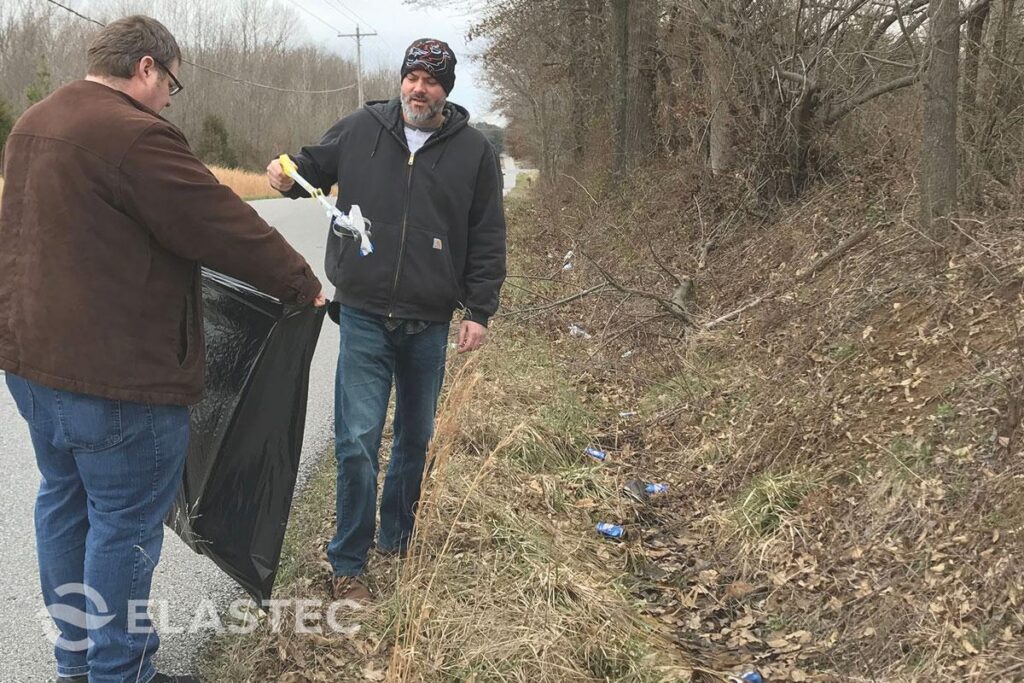 Trashtag challenge cleanup day 1